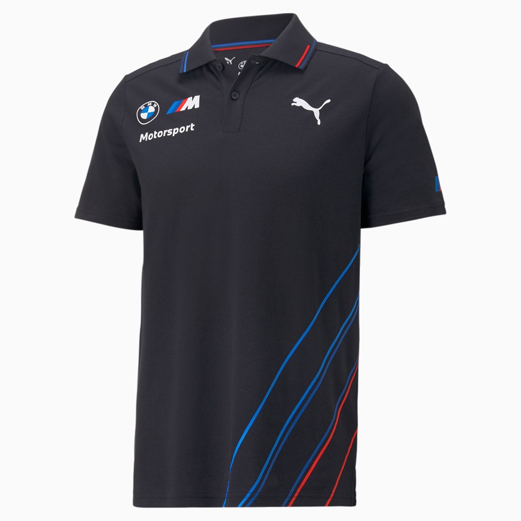 Anthracite Puma BMW M Motorsport Team Men\'s Polo Shirt | 8390EBGRY