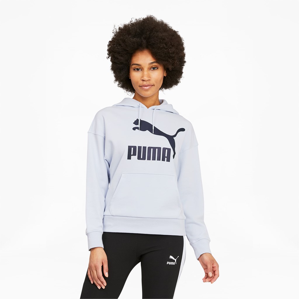 Arctic Ice Puma Classics Logo Women\'s Hoodie | 6318BPWAZ