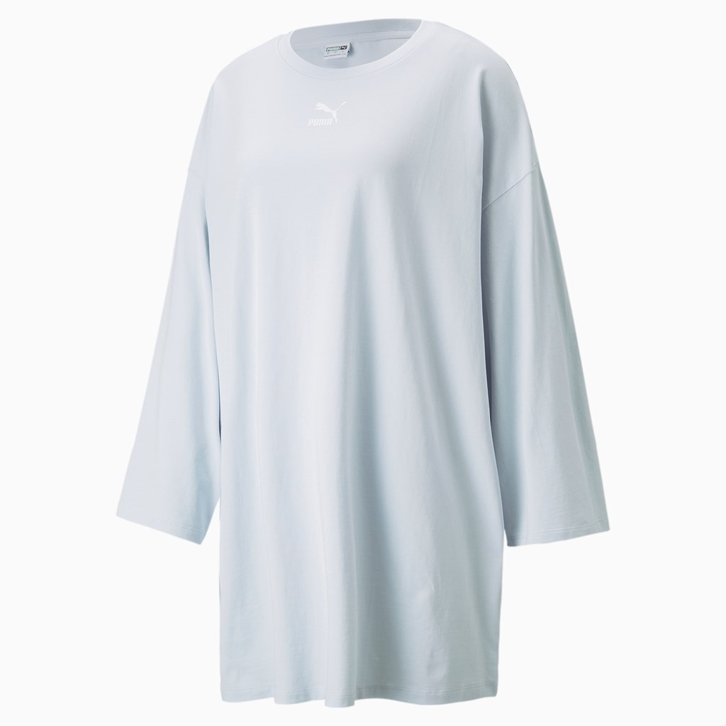 Arctic Ice Puma Classics Long Sleeve Tee Women's Dress | 9460YCZVE