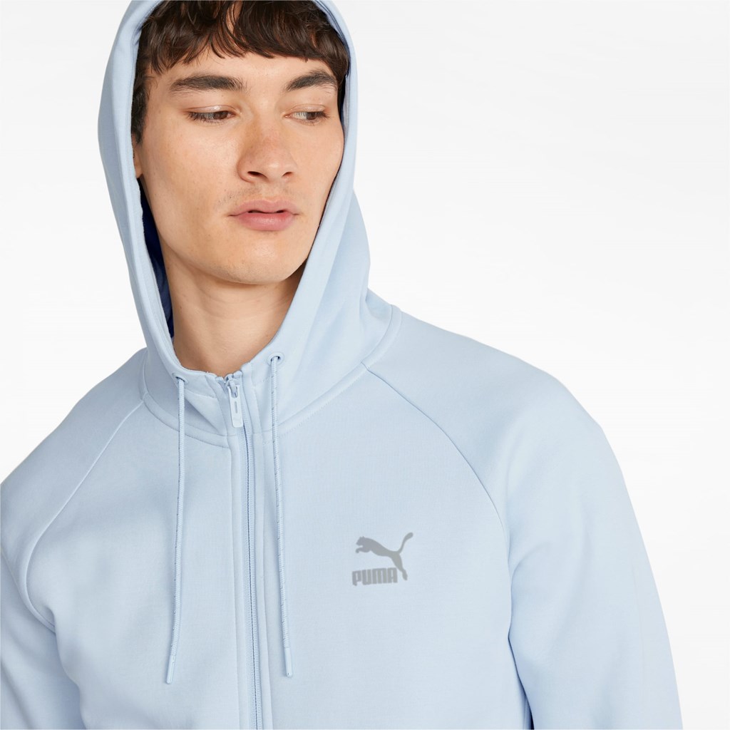 Arctic Ice Puma Classics Tech Full-Zip Men's Hoodie | 1847JFEAR