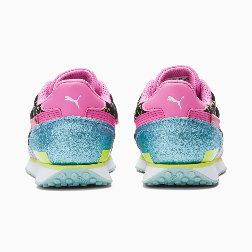 Aruba Blue / Luminous Pink Puma Puma X L.O.L. Surprisefuture Rider Vrqt Little Girls' Sneakers | 0745THNYI