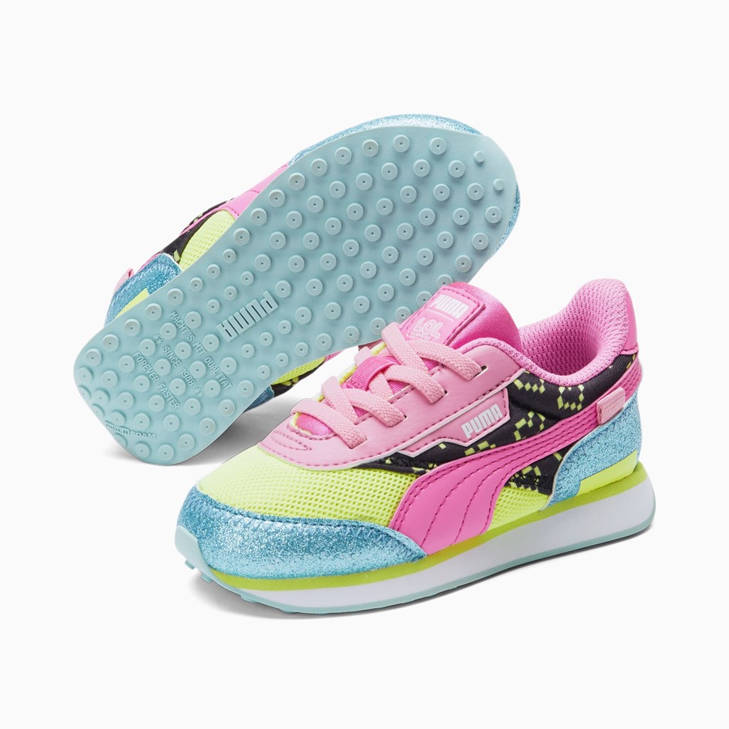 Aruba Blue / Luminous Pink Puma Puma X L.O.L. Surprisefuture Rider Vrqt Toddler Girls' Sneakers | 5267DRLAB