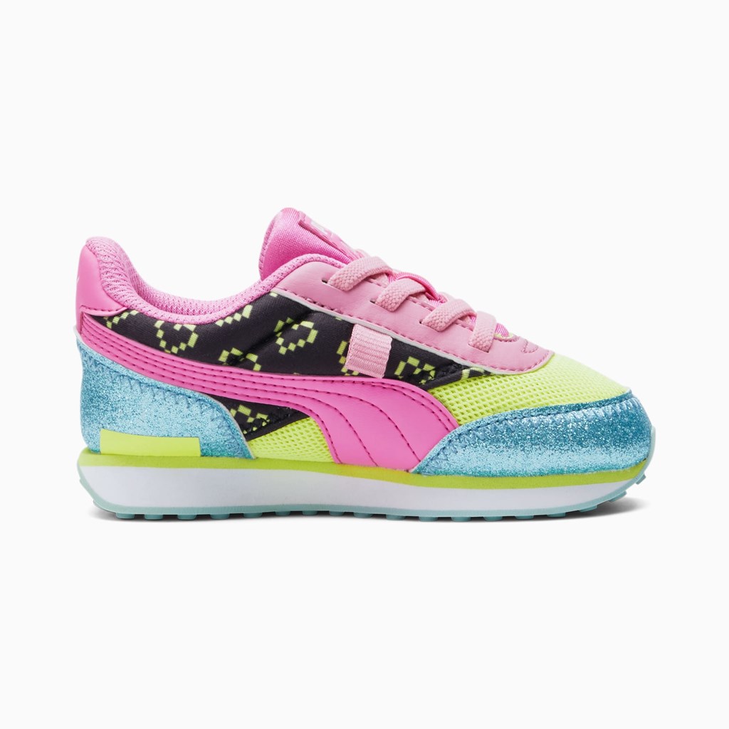 Aruba Blue / Luminous Pink Puma Puma X L.O.L. Surprisefuture Rider Vrqt Toddler Girls' Sneakers | 5267DRLAB