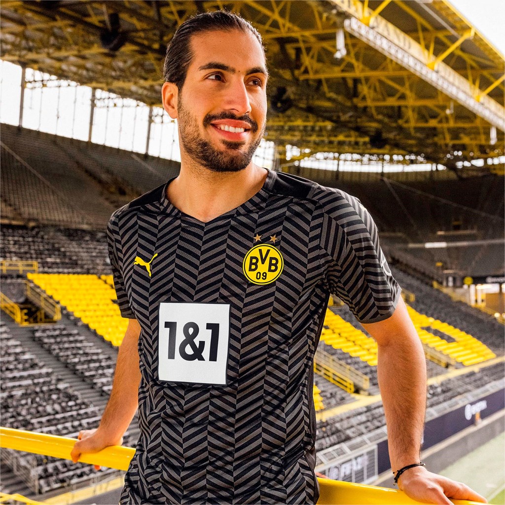 Asphalt / Black Puma BVB Away Replica Men's Jersey | 3125AQVHF