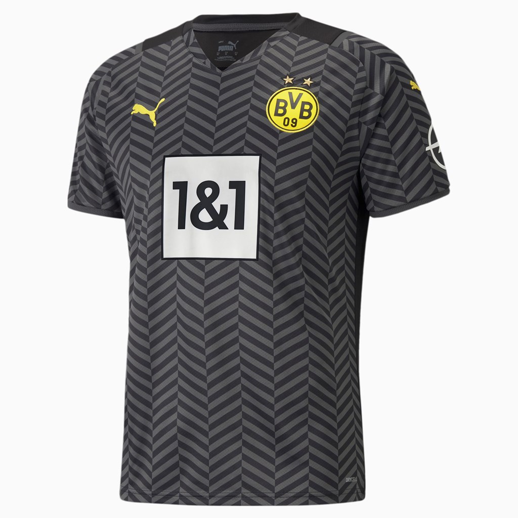 Asphalt / Black Puma BVB Away Replica Men\'s Jersey | 3125AQVHF