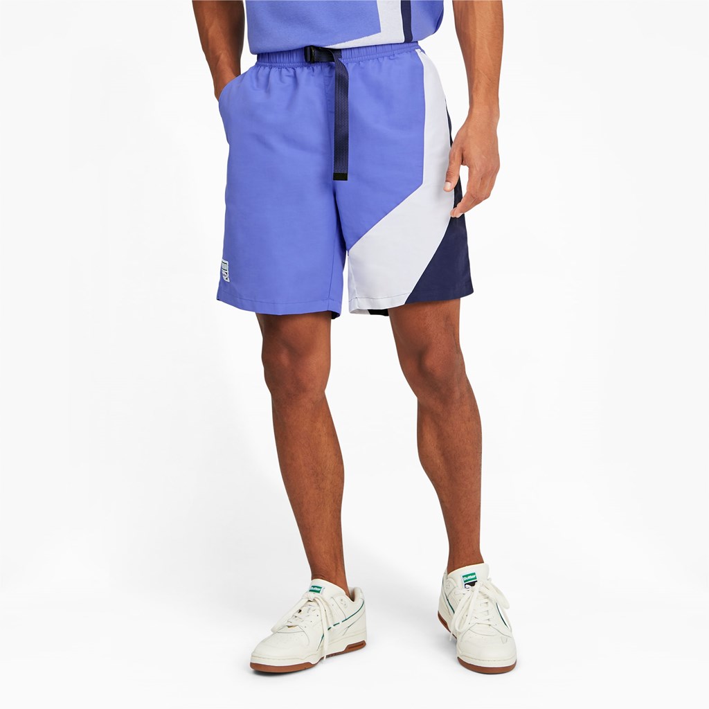 Baja Blue / .AOP Puma PUMA x BUTTER GOODS Men\'s Shorts | 2653HWRIT