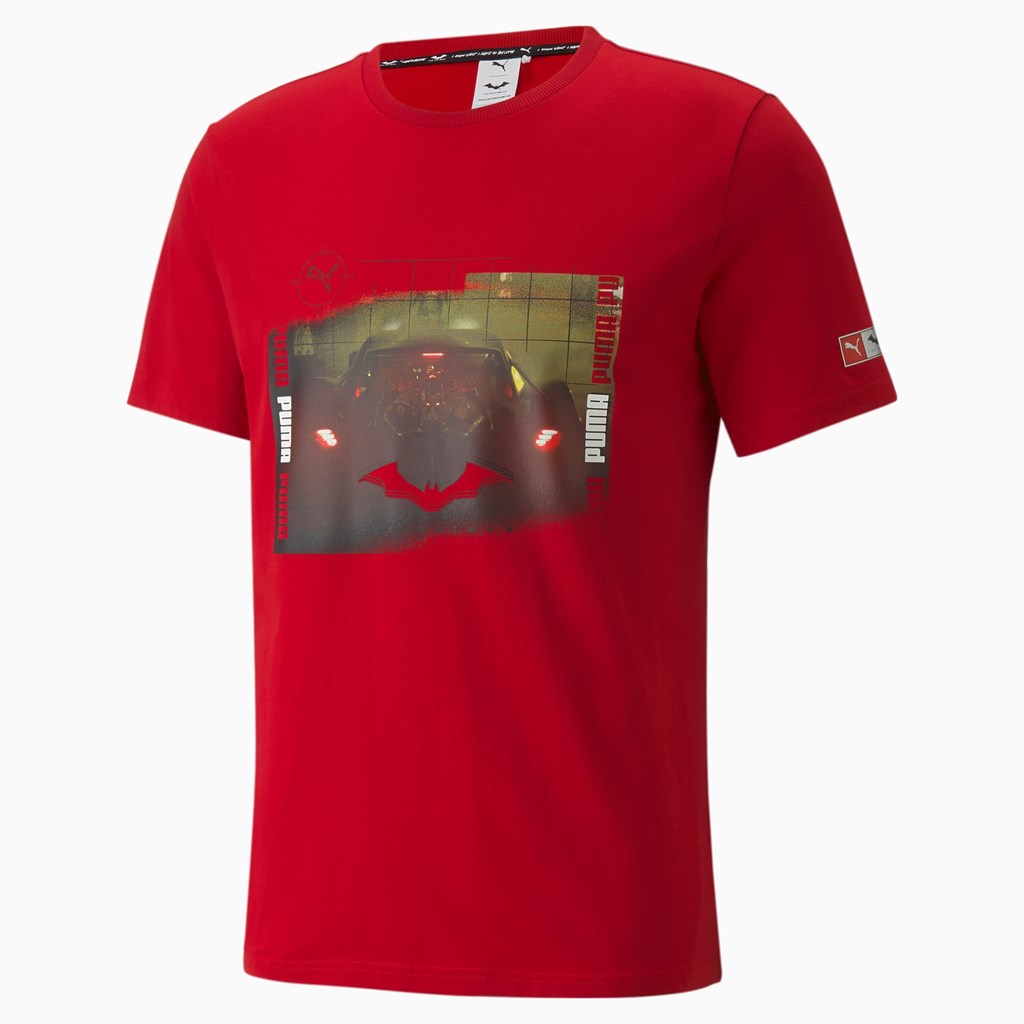 Barbados Cherry Puma PUMA x BATMAN Graphic Men's Tee | 7024SRQYD