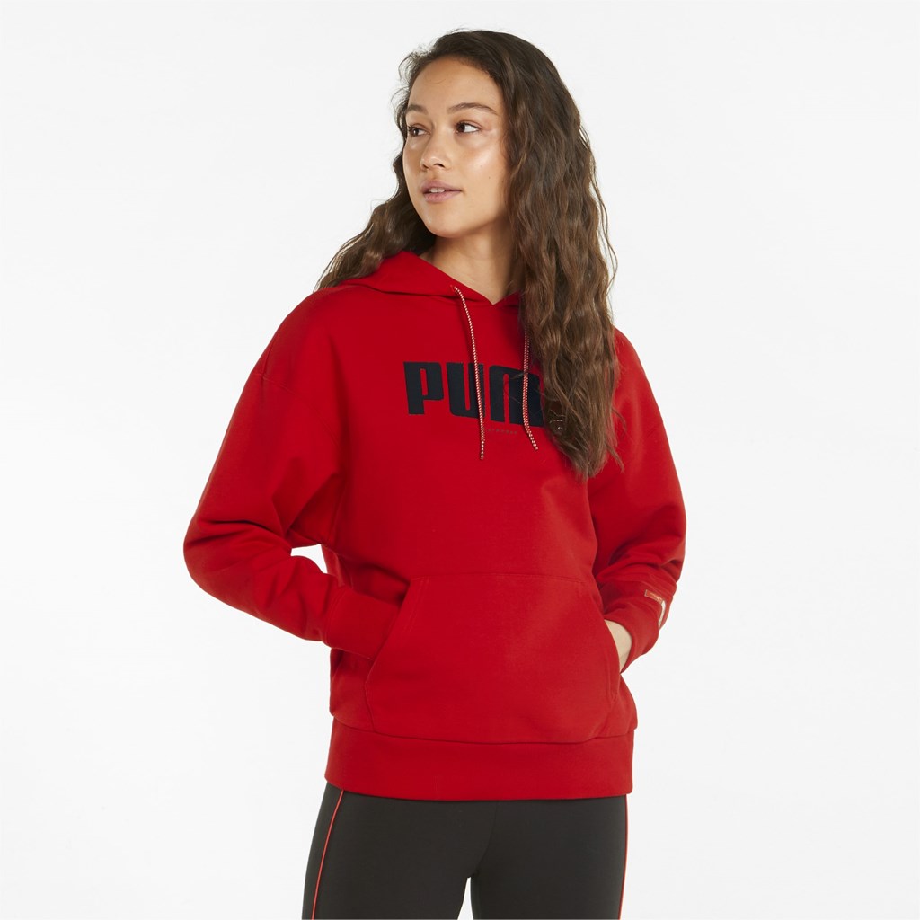 Barbados Cherry Puma PUMA x BATMAN Women\'s Hoodie | 9074LVCPH