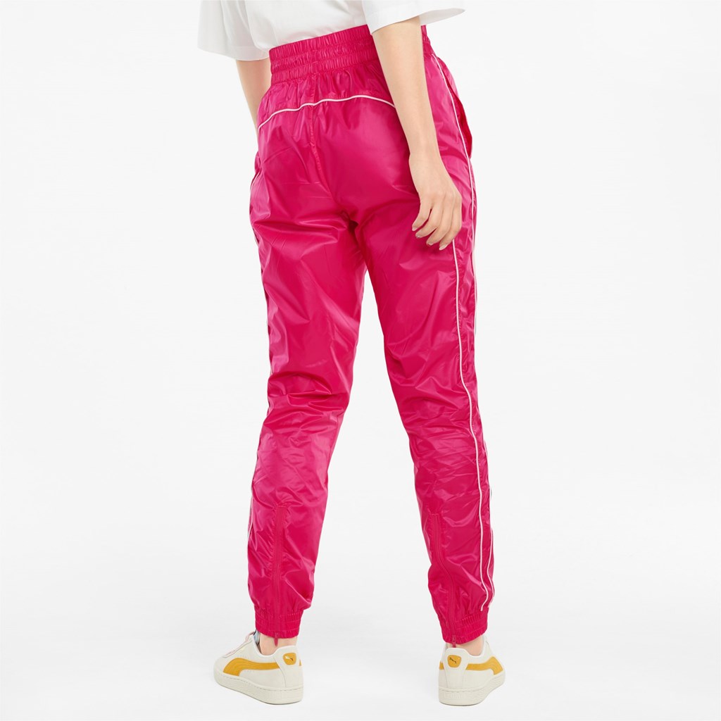 Beetroot Purple / CLights Puma Iconic T7 Woven Track Women's Pants | 2705ZSWQO