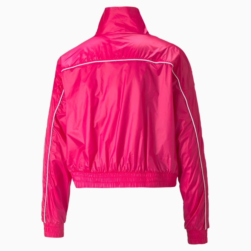 Beetroot Purple / CLights Puma Iconic T7 Woven Track Women's Jacket | 5274VJQHE