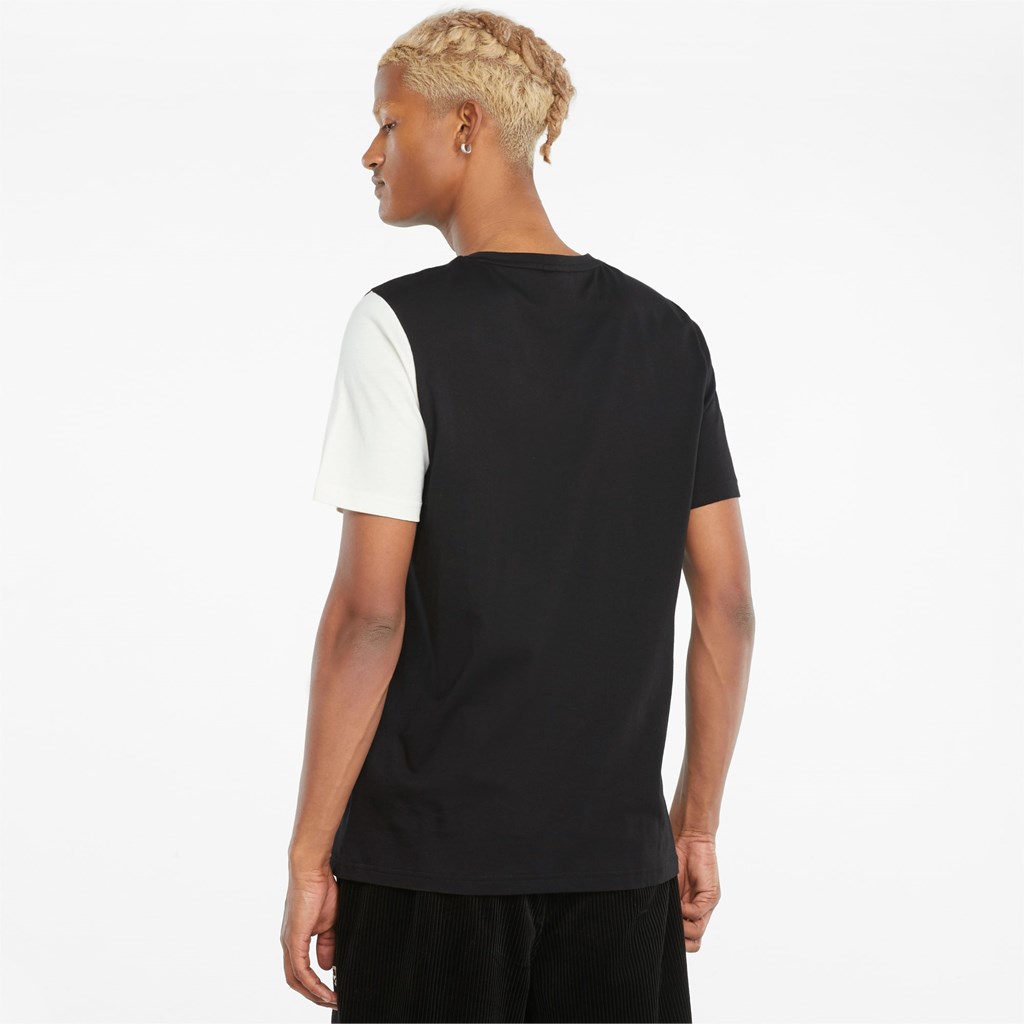 Black / 2 Puma CLSX Men's Tee | 3780OBLGZ