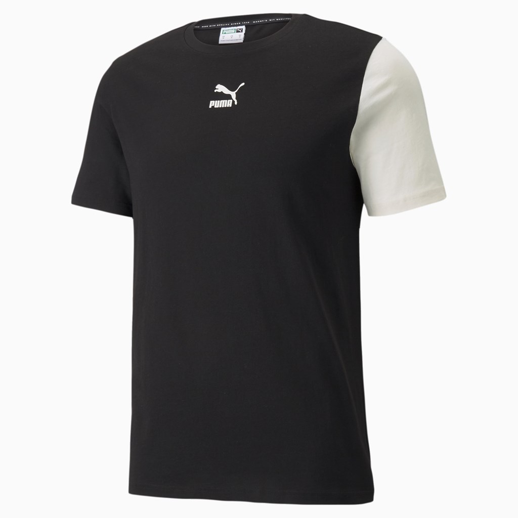 Black / 2 Puma CLSX Men's Tee | 3780OBLGZ