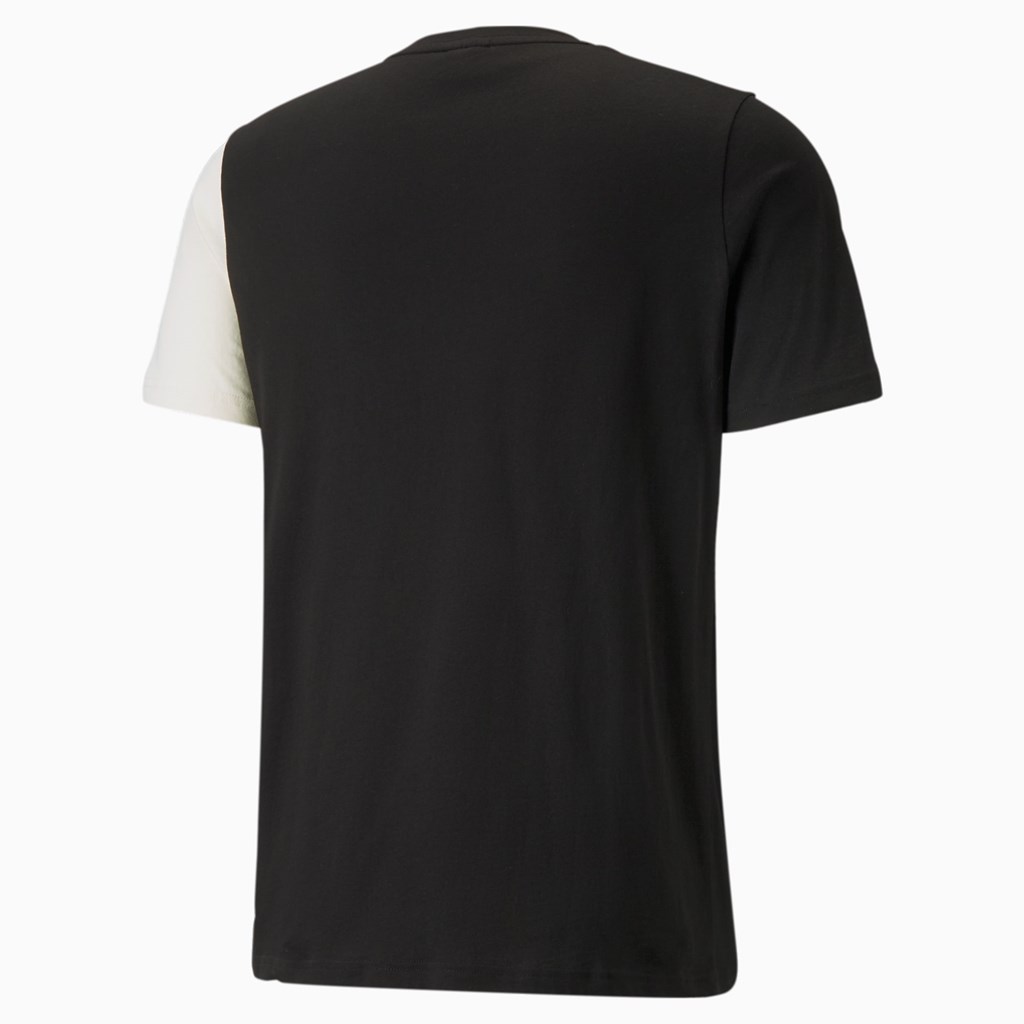 Black / 2 Puma CLSX Men's Tee | 3780OBLGZ