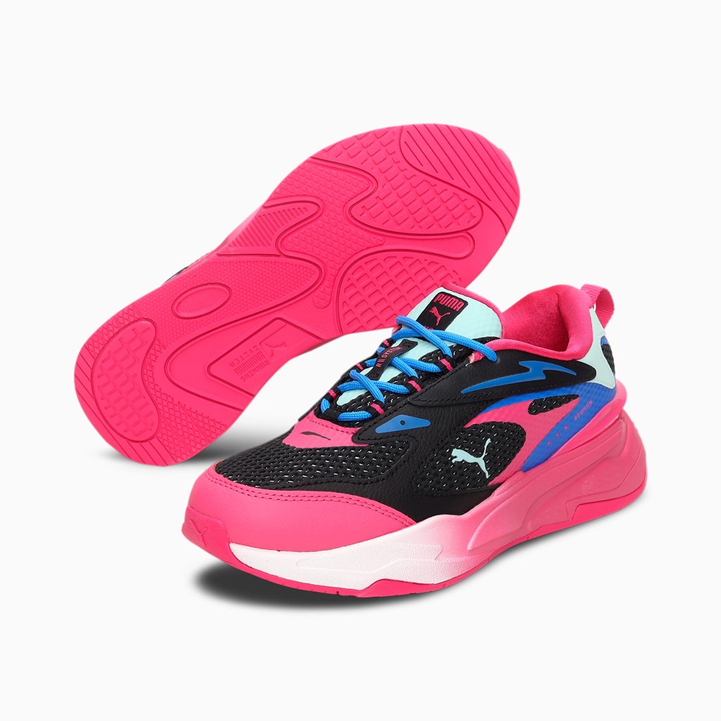 Black / Beetroot Purple / Bluemazing Puma RS-Fast Surveillance  Women's Sneakers | 7521XQRBI