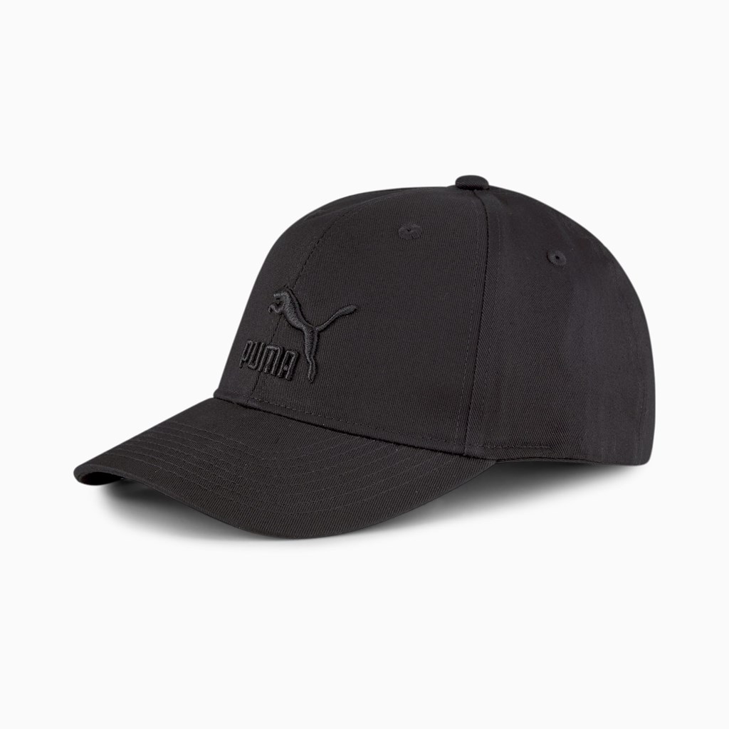 Black / Black Logo Puma Archive Logo Baseball Men\'s Cap | 4507FTDSP