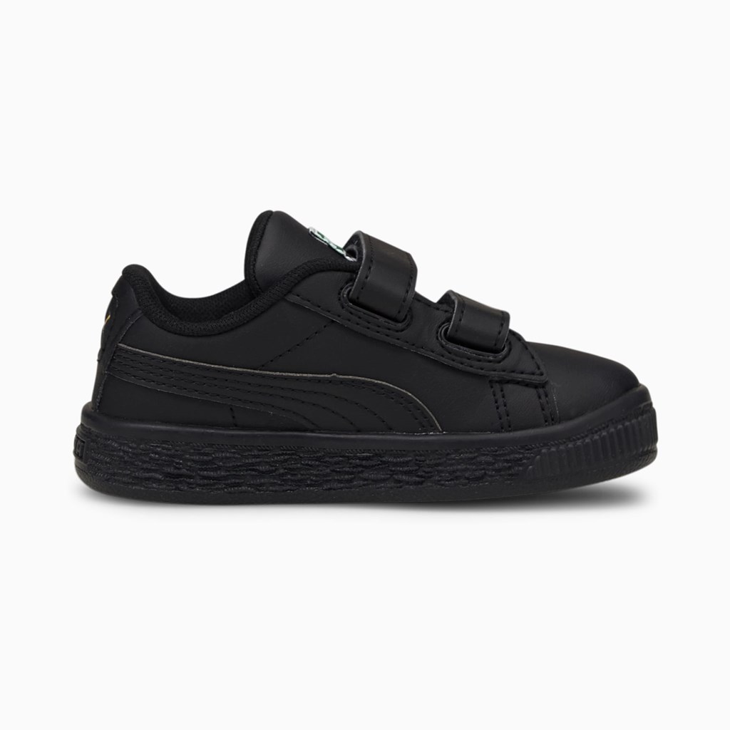 Black / Black Puma Basket Classic XXI Toddler Girls' Sneakers | 0563BWIMR