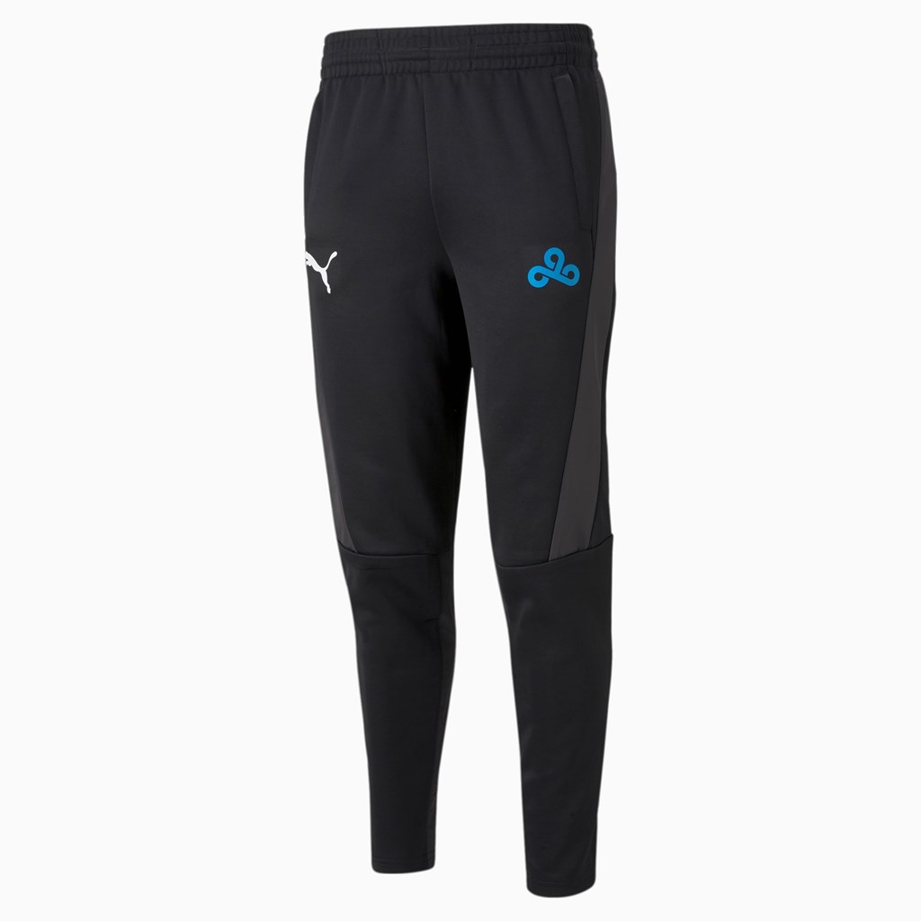 Black / Black Puma PUMA x CLOUD9 Esports Track Men's Pants | 9043CAKSI