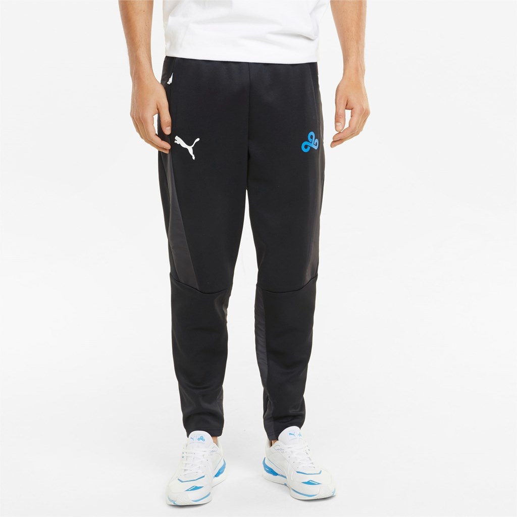 Black / Black Puma PUMA x CLOUD9 Esports Track Men\'s Pants | 9043CAKSI