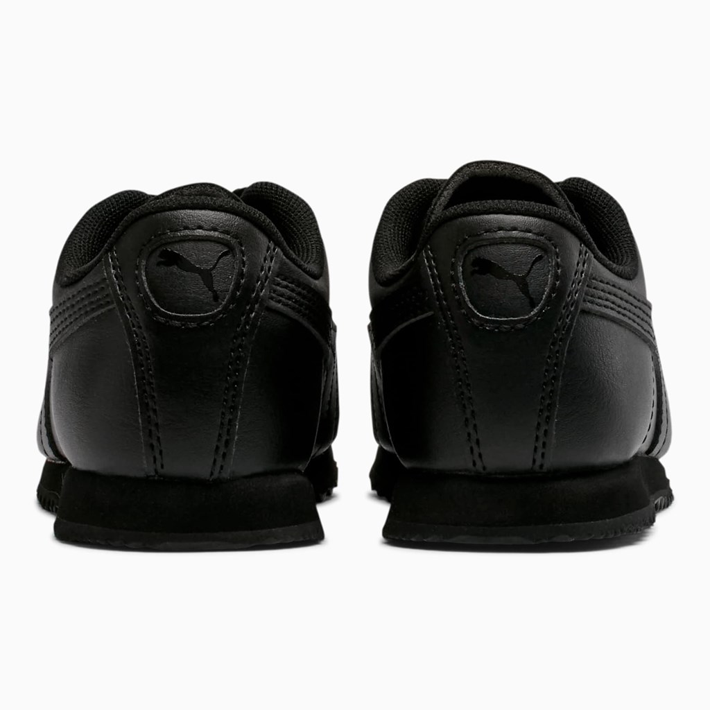 Black / Black Puma Roma Basic Little Boys' Sneakers | 9285MVUQN