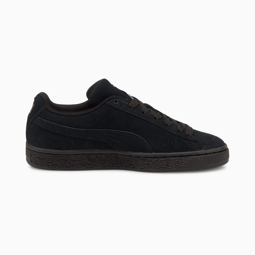 Black / Black Puma Suede Classic XXI JR Boys' Sneakers | 4310LWVIZ