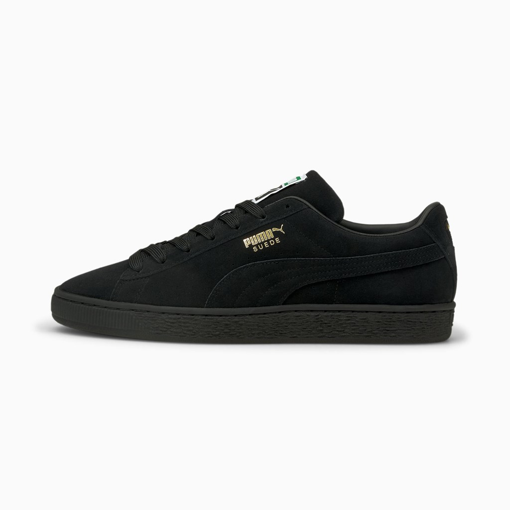 Black / Black Puma Suede Classic XXI Men\'s Sneakers | 2650GHSYV