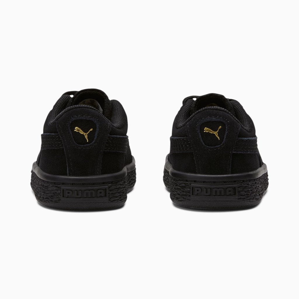 Black / Black Puma Suede Classic XXI Toddler Girls' Sneakers | 6327ZBTRW