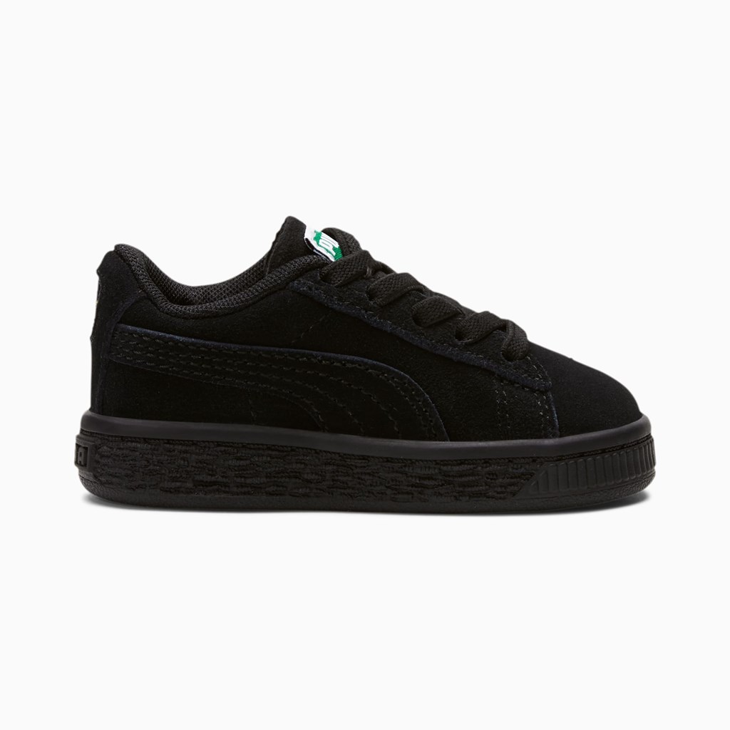 Black / Black Puma Suede Classic XXI Toddler Girls' Sneakers | 6327ZBTRW