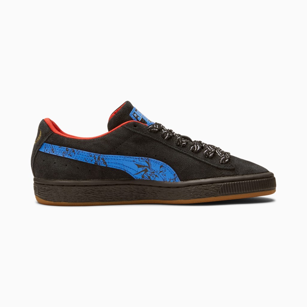 Black / Bluemazing Puma PUMA x DC Justice League Suede JR Boys' Sneakers | 2709KXCJQ