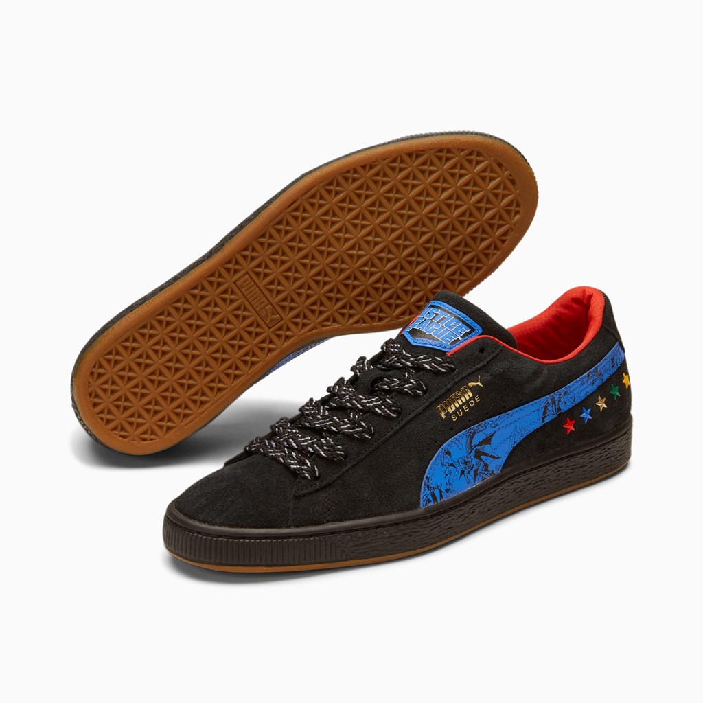 Black / Bluemazing Puma PUMA x DC Justice League Suede Men's Sneakers | 6014PFVWQ