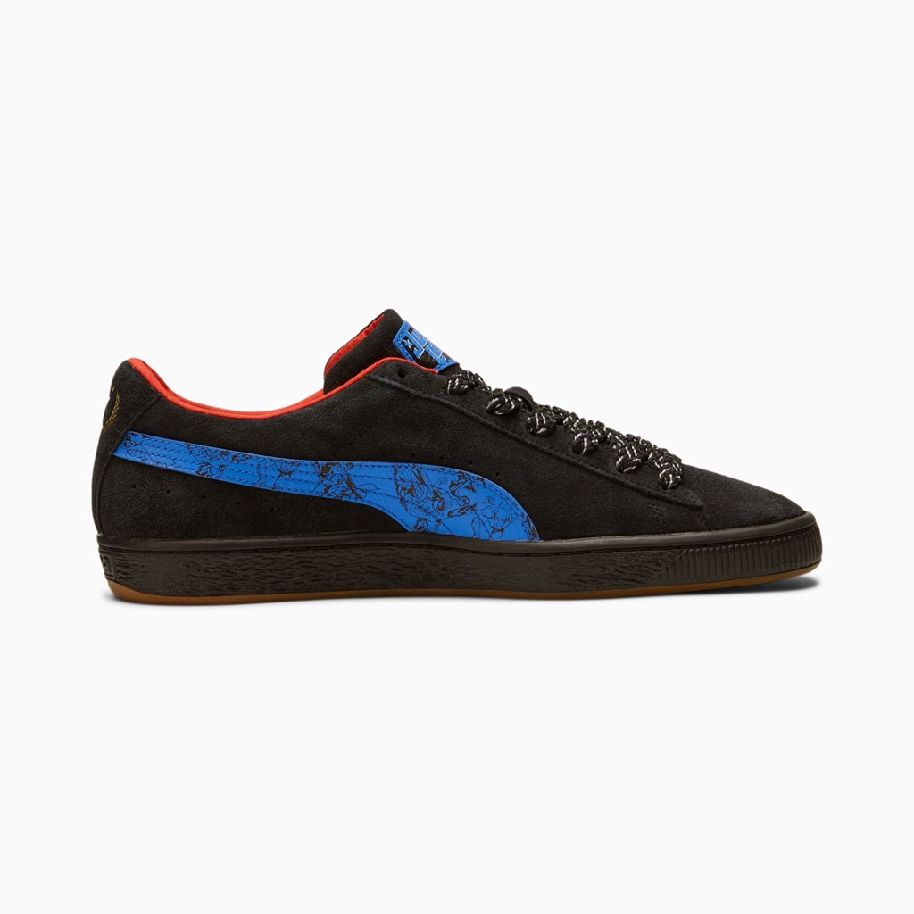 Black / Bluemazing Puma PUMA x DC Justice League Suede Men's Sneakers | 6014PFVWQ