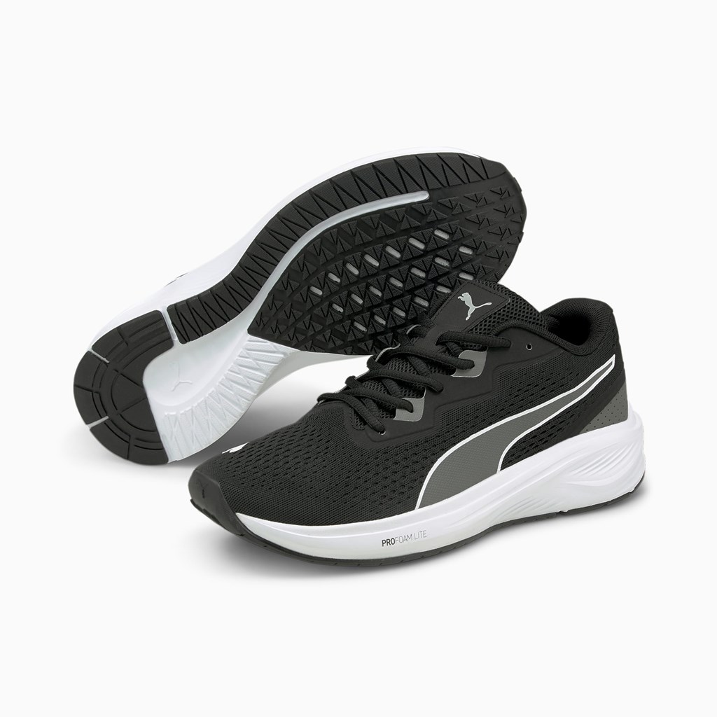 Black / Castlerock Puma Aviator Men's Running Shoes | 8501OKYCP