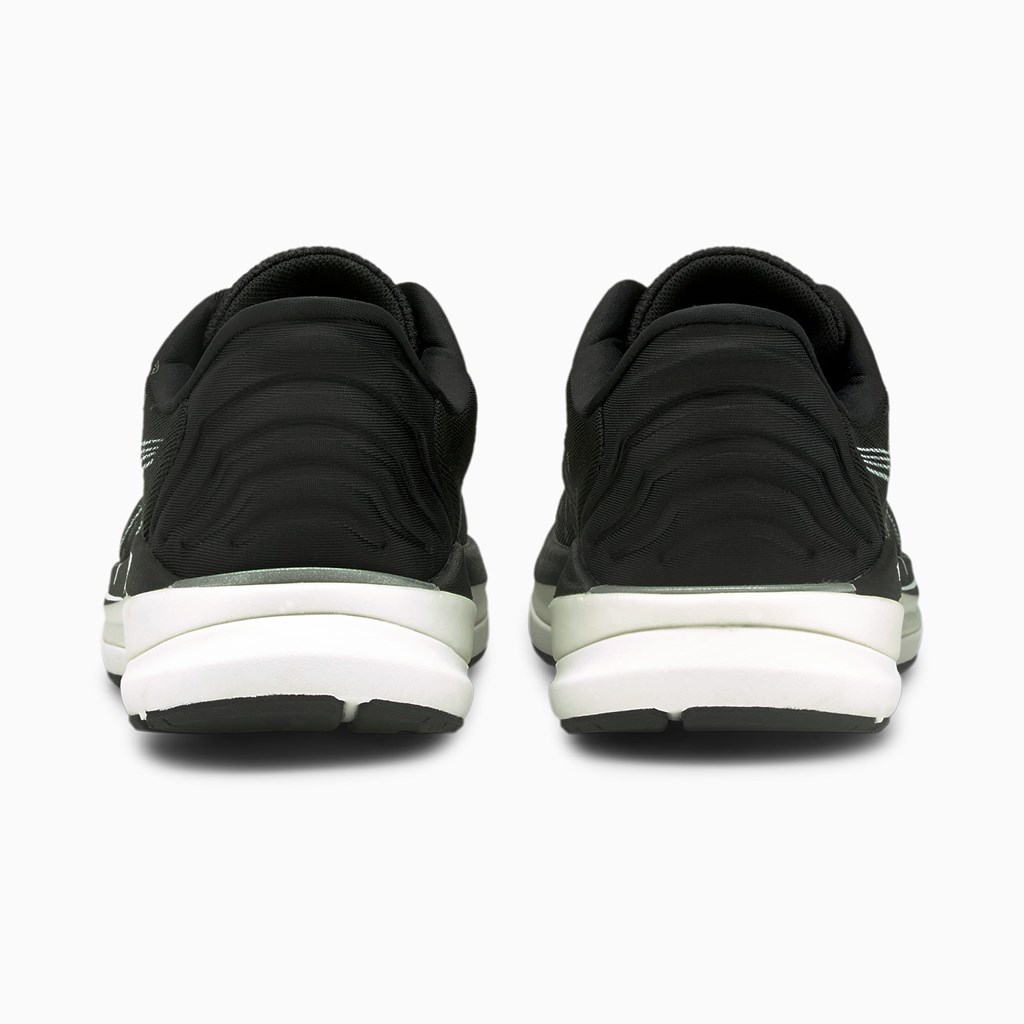 Black / Castlerock White Puma Magnify Nitro Running Women's Sneakers | 3512YOVUZ