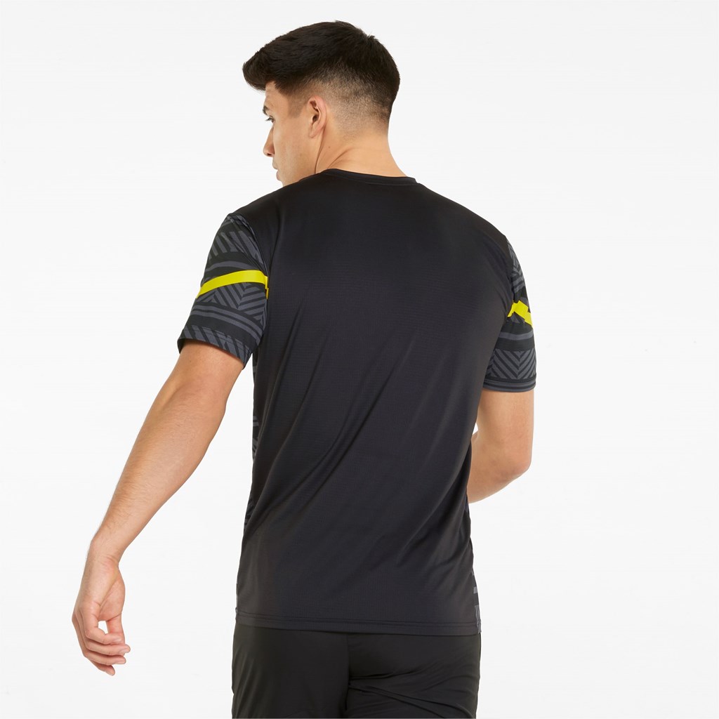 Black / Cyber Yellow Puma BVB Prematch Men's Jersey | 2504ZORTL