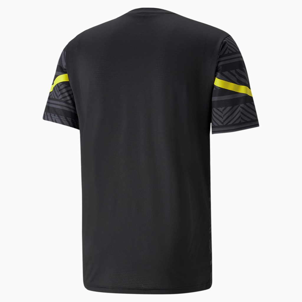 Black / Cyber Yellow Puma BVB Prematch Men's Jersey | 2504ZORTL