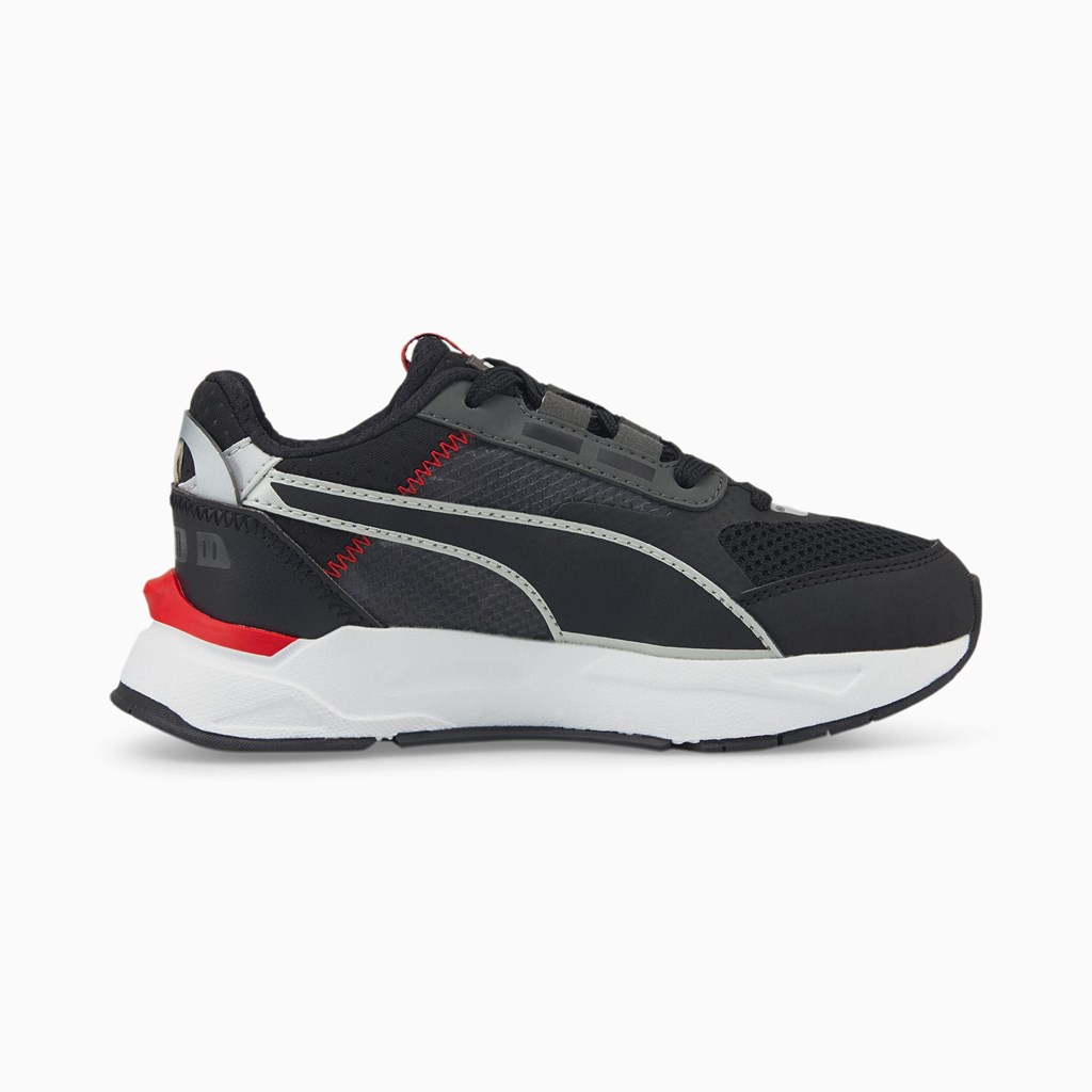 Black / Dark Shadow / High Risk Red Puma Mirage Sport Tech Little Boys' Sneakers | 4061SVCKT