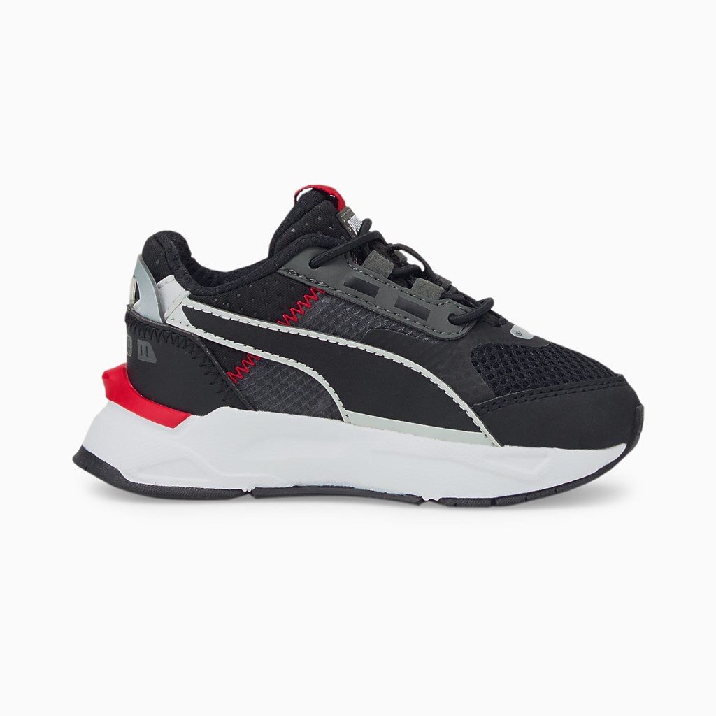 Black / Dark Shadow / High Risk Red Puma Mirage Sport Tech Toddler Boys' Sneakers | 4302ZWRET