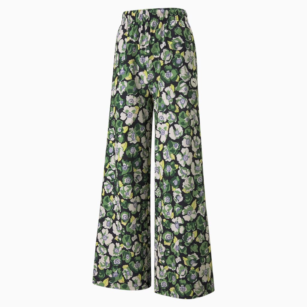 Black / Flower AOP Puma PUMA x LIBERTY Wide Leg Women's Pants | 0394EUGID