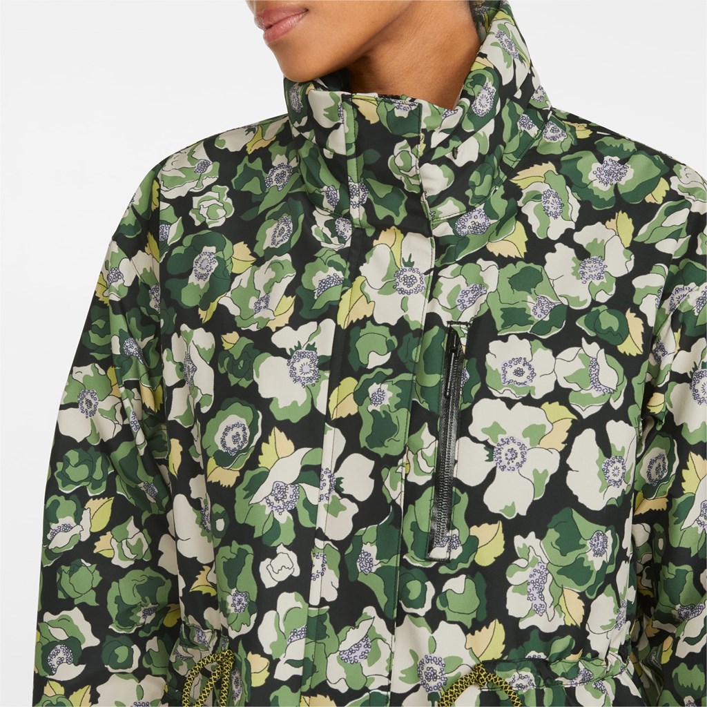 Black / Flower AOP Puma PUMA x LIBERTY Women's Rain Jacket | 1452YATMB