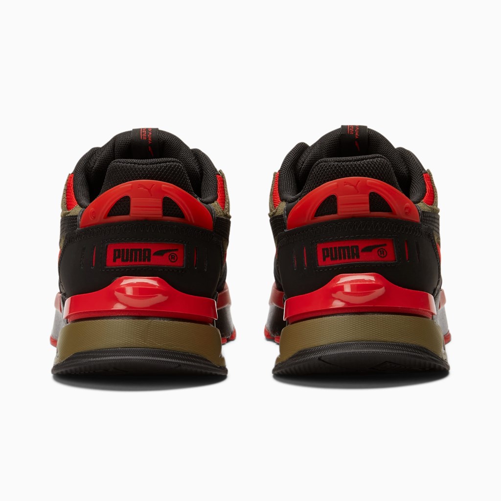 Black / Grape Leaf / High Risk Red Puma Mirage Sport Tipoff Men's Sneakers | 0942HRBNZ