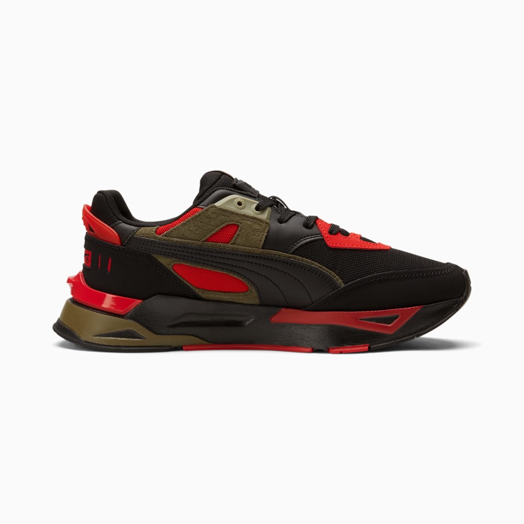 Black / Grape Leaf / High Risk Red Puma Mirage Sport Tipoff Men's Sneakers | 0942HRBNZ