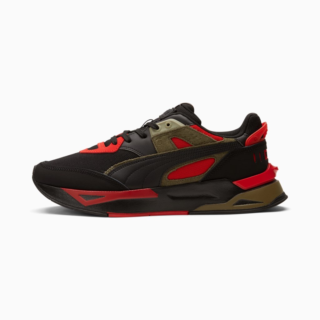 Black / Grape Leaf / High Risk Red Puma Mirage Sport Tipoff Men\'s Sneakers | 0942HRBNZ