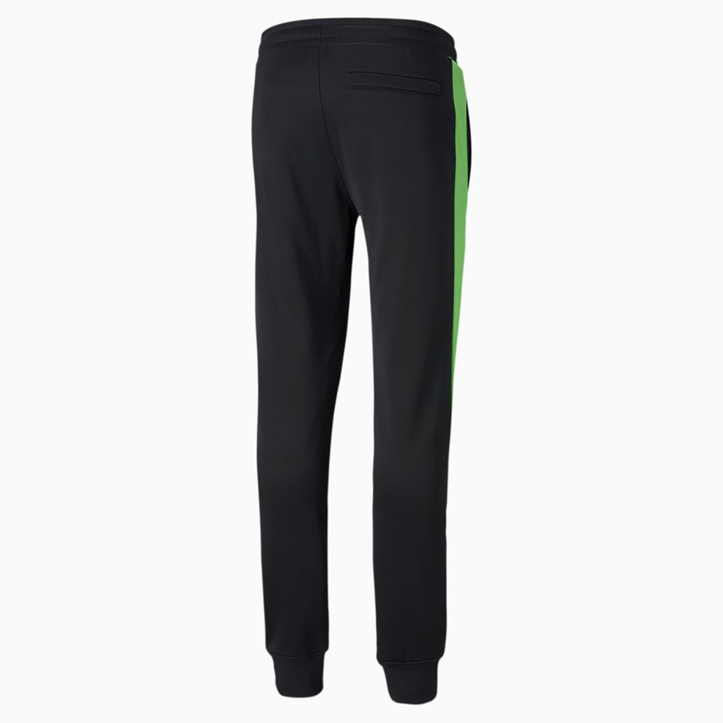 Black / Green / Blue Puma Iconic T7 Track Men's Pants | 7934QNFLY