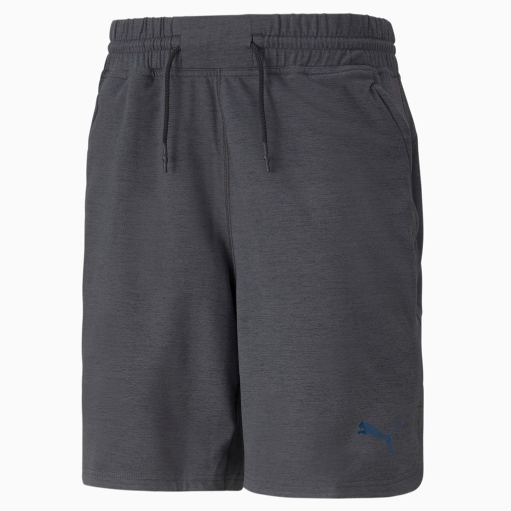 Black Heather Puma CLOUDSPUN 8" Training Men's Shorts | 3980EWKGI