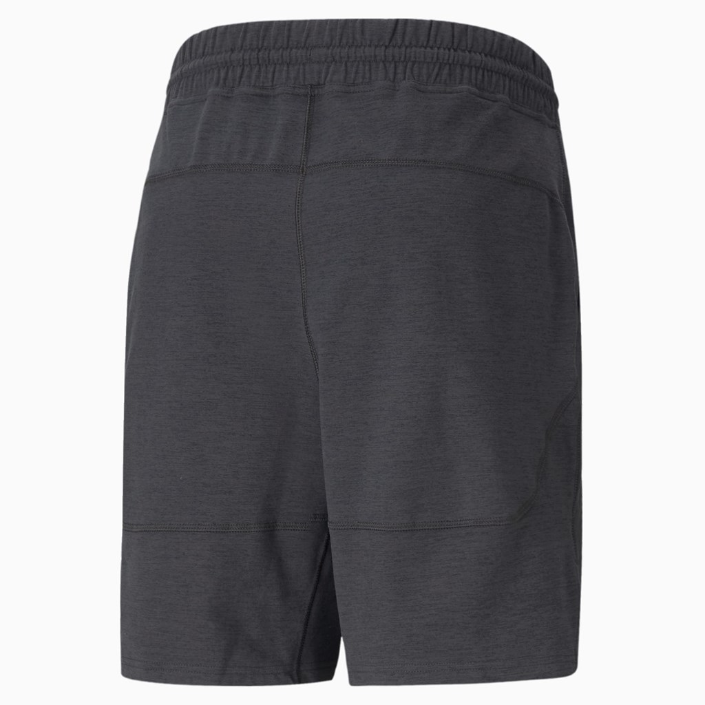 Black Heather Puma CLOUDSPUN 8" Training Men's Shorts | 3980EWKGI