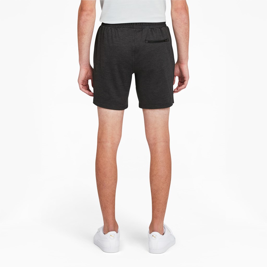 Black Heather Puma CLOUDSPUN GRYLBL Golf Men's Shorts | 1845SMIKD