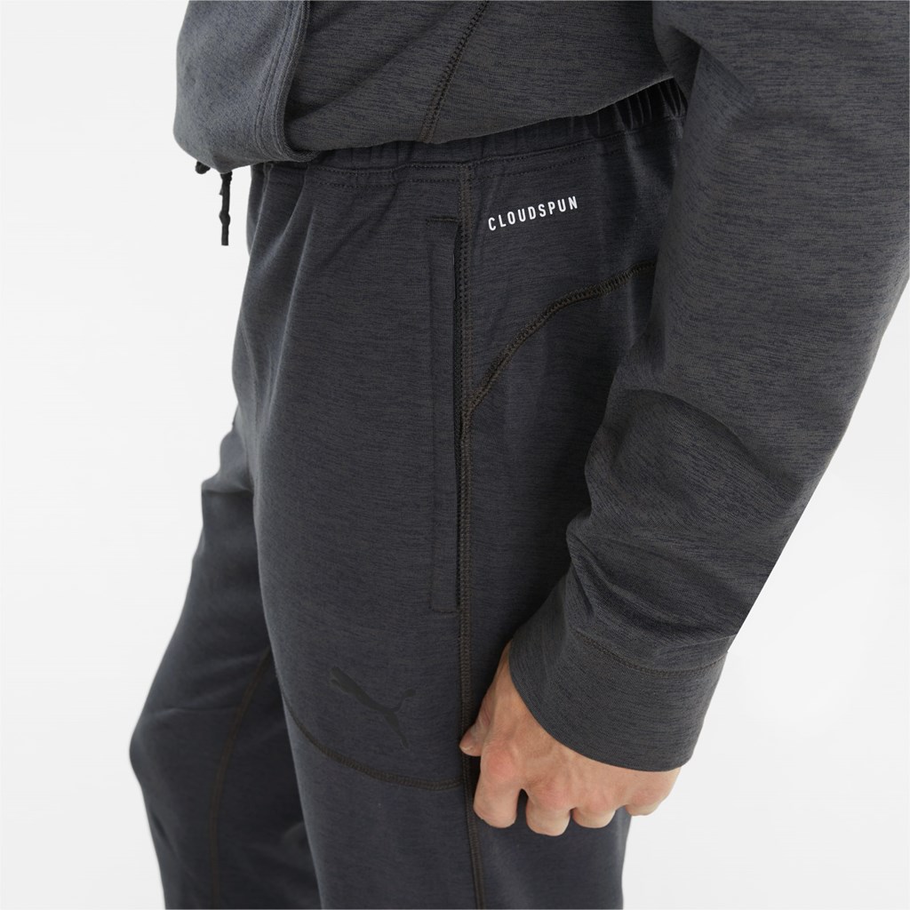 Black Heather Puma CLOUDSPUN Training Men's Pants | 9085PNLIE