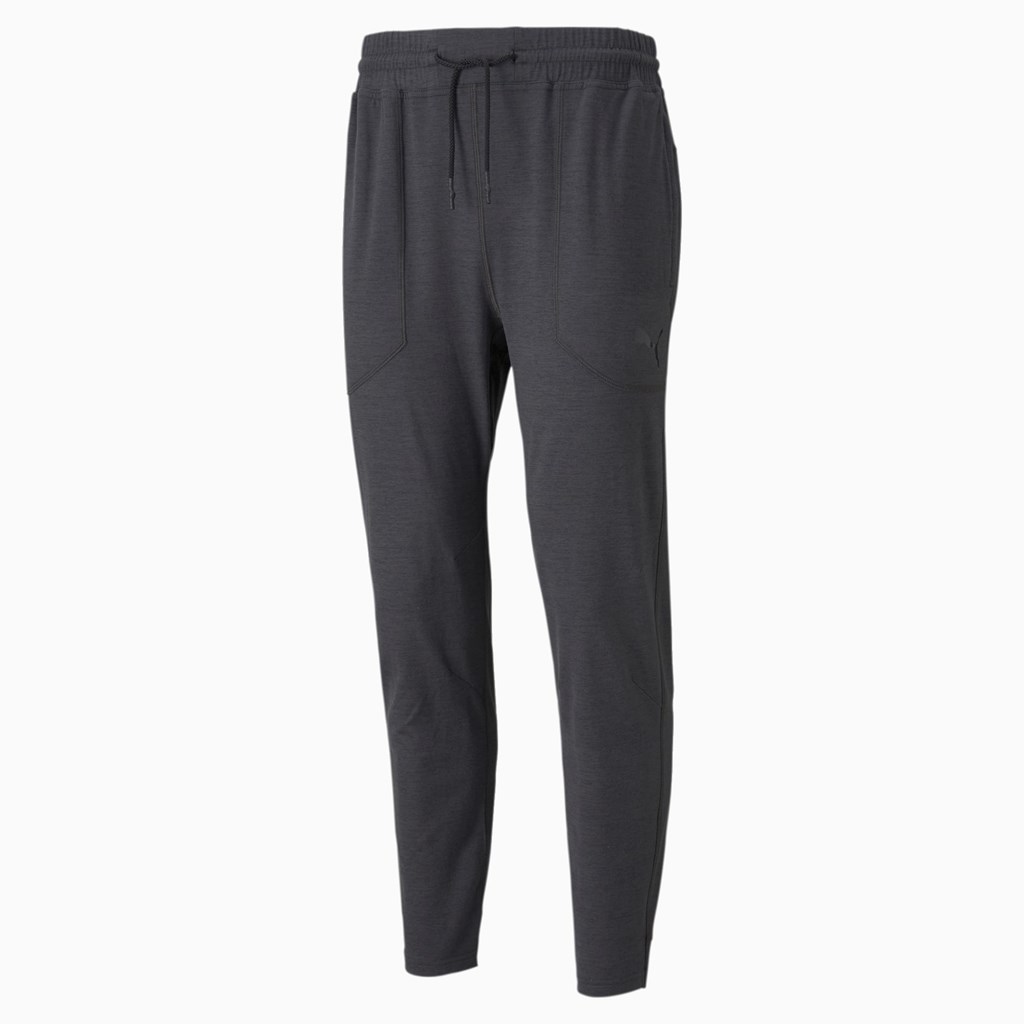 Black Heather Puma CLOUDSPUN Training Men's Pants | 9085PNLIE