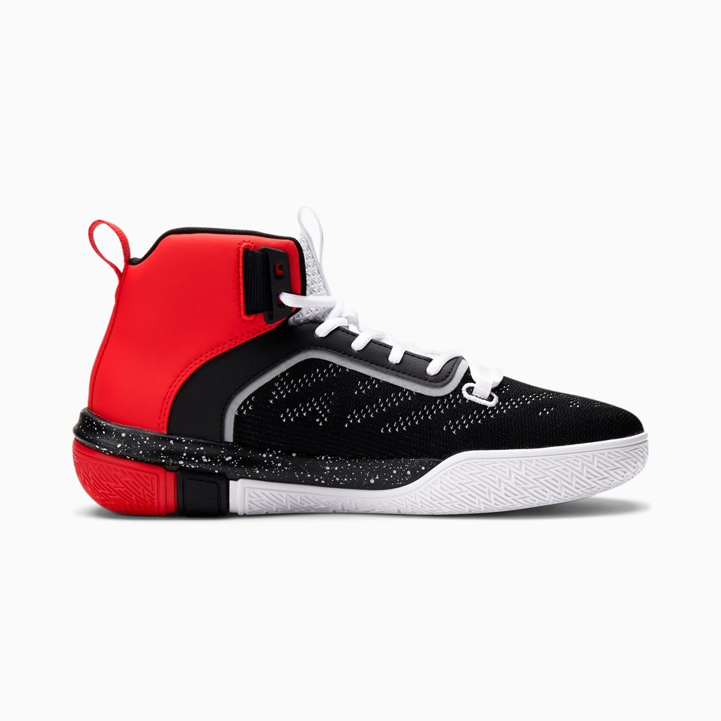 Black / High Risk Red Puma Legacy Shammgod Men's Basketball Shoes | 0768PEOSI