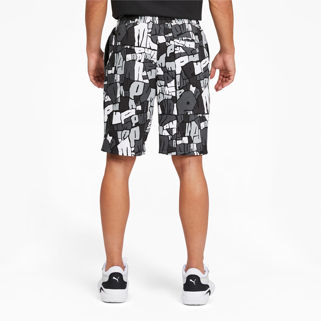 Black / Iron Gate Puma Booster Basketball Men's Shorts | 8215IDVPM