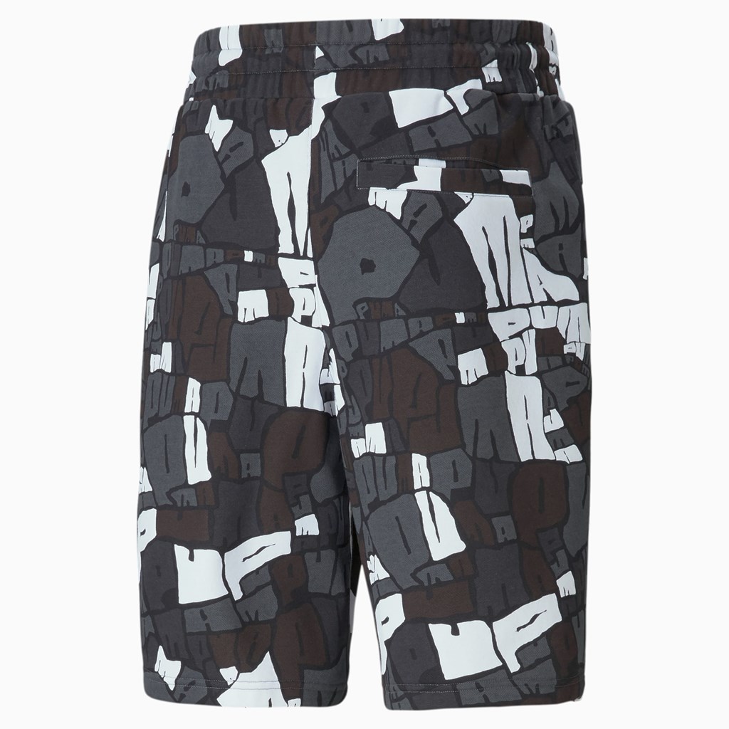 Black / Iron Gate Puma Booster Basketball Men's Shorts | 8215IDVPM